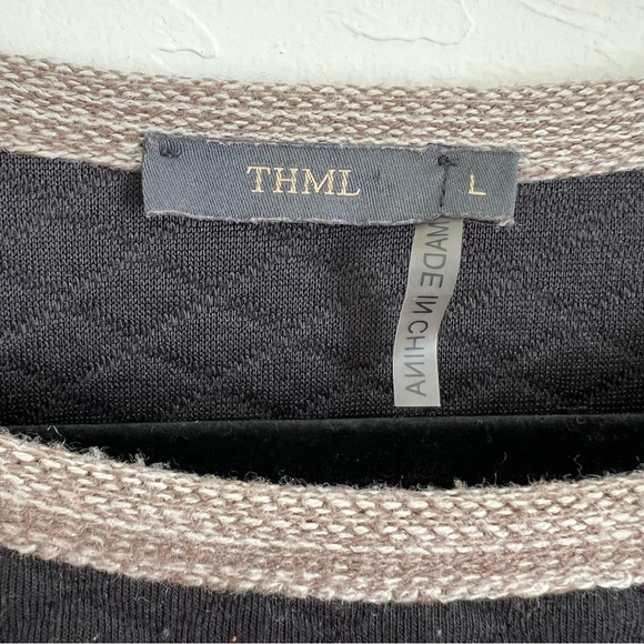 THML Crew Neck Color Block Sweater - Picture 4 of 5